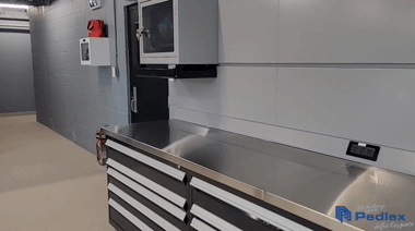 The Pedlex storage experts optimized the space for Porsche West Island