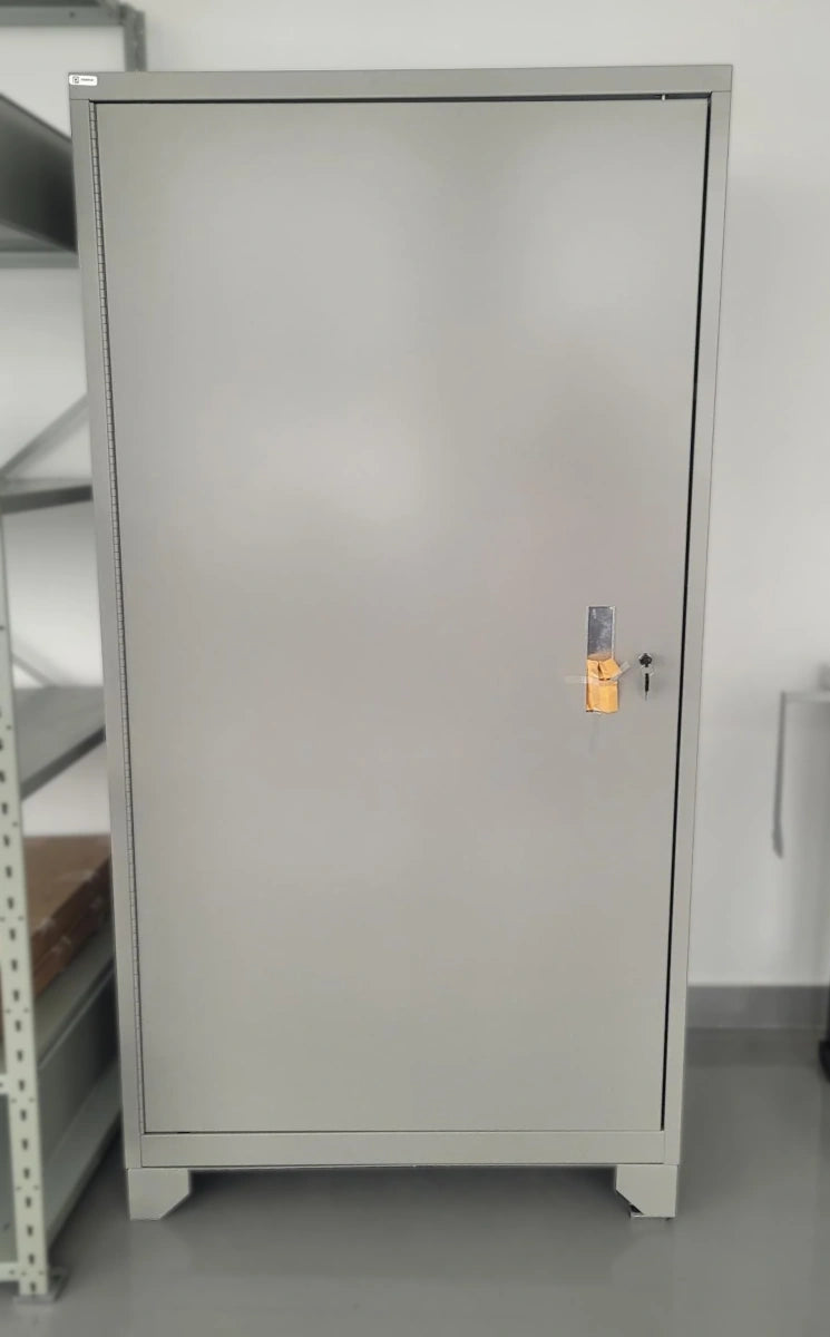 Amoire de rangement Pedlex en stock promotion liquidation 1 porte 4 tablettes gris 36x24x72H Perfix Pedlex