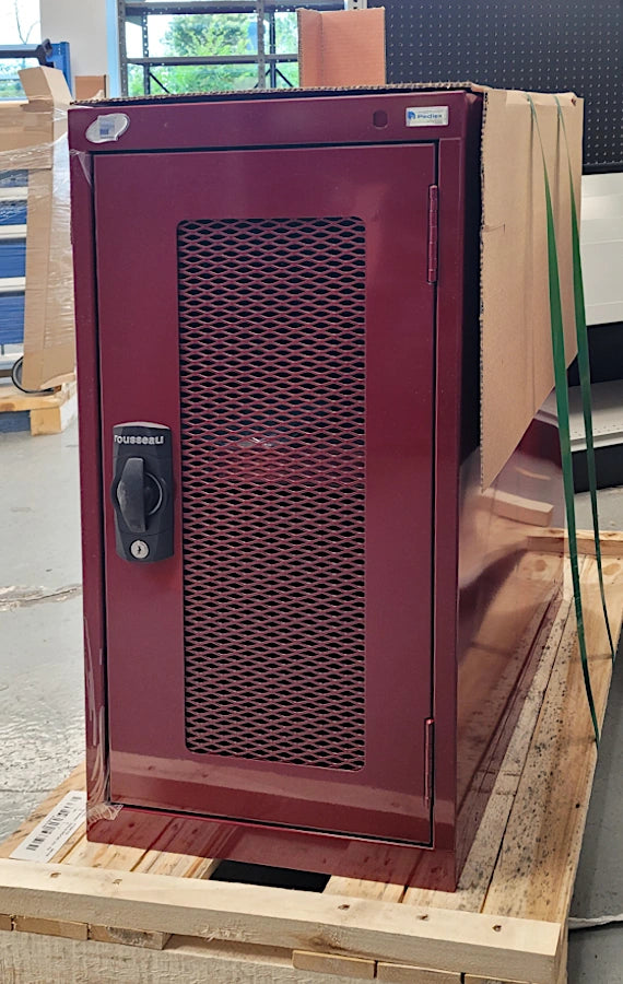 CAB182436 cabinet robuste Rousseau promotion liquidation Pedlex rangement stockage entreposage porte en acier grillagé