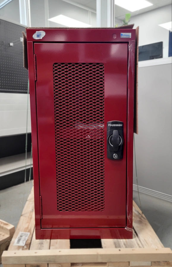 CAB182436 cabinet robuste Rousseau promotion liquidation Pedlex rangement stockage entreposage porte en acier grillagé