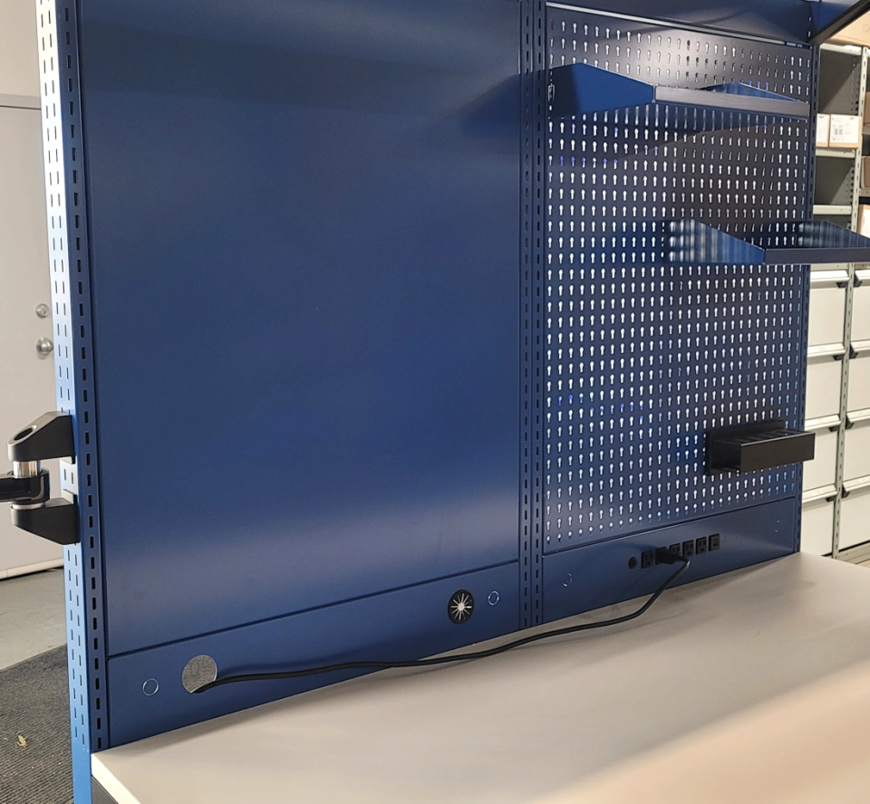 EK24KH-ED2003 Poste de travail ajustable électrique Elevatek Rousseau métal Pedlex promotion liquidation vente table ajustable industrielle