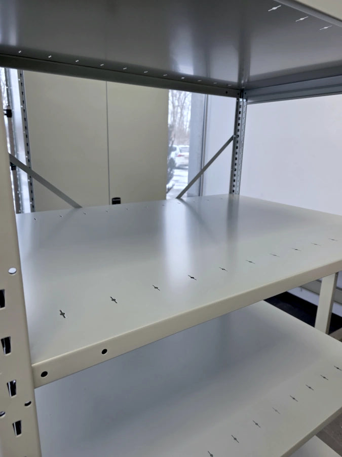 ESO423087 étagère industrielle robuste Spider de Rousseau métal en stock chez Pedlex grise 42 large 30 profonde 87 haute promotion liquidation