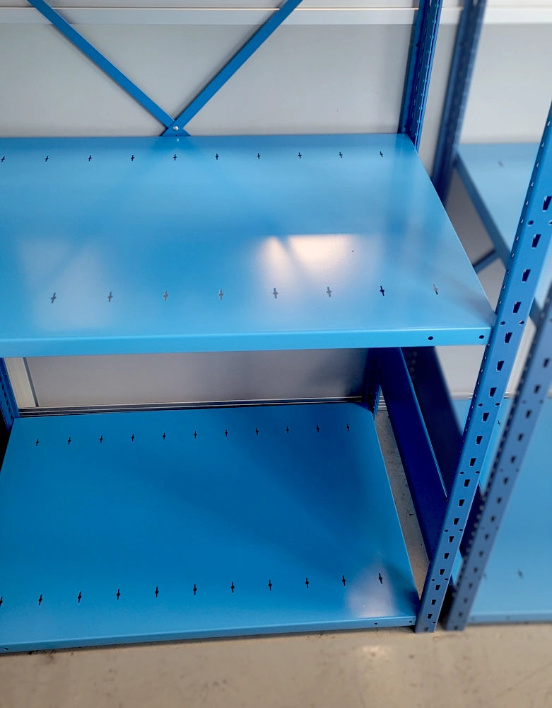 étagère robuste ouverte industrielle rangement tablettes Rousseau Pedlex promotion liquidation