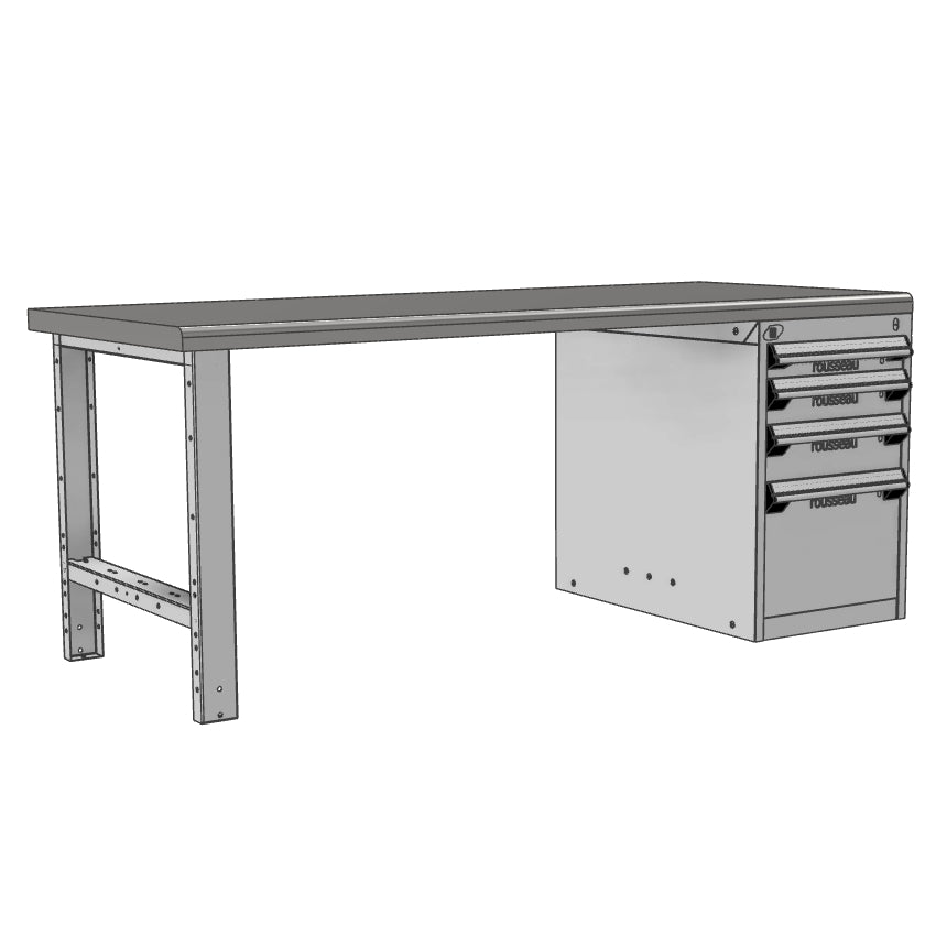 Ergonomic workbench - 60"W or 72"W, 30"D, 29.75"H or 33.75"H