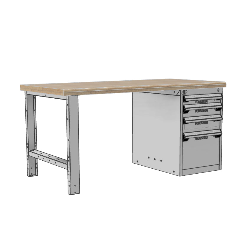 Ergonomic workbench - 60"W or 72"W, 30"D, 29.75"H or 33.75"H