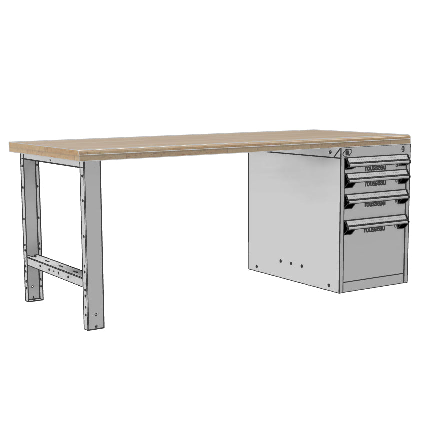 Ergonomic workbench - 60"W or 72"W, 30"D, 29.75"H or 33.75"H