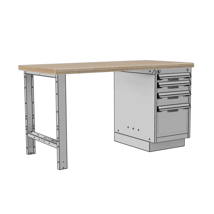 Ergonomic workbench - 60"W or 72"W, 30"D, 29.75"H or 33.75"H