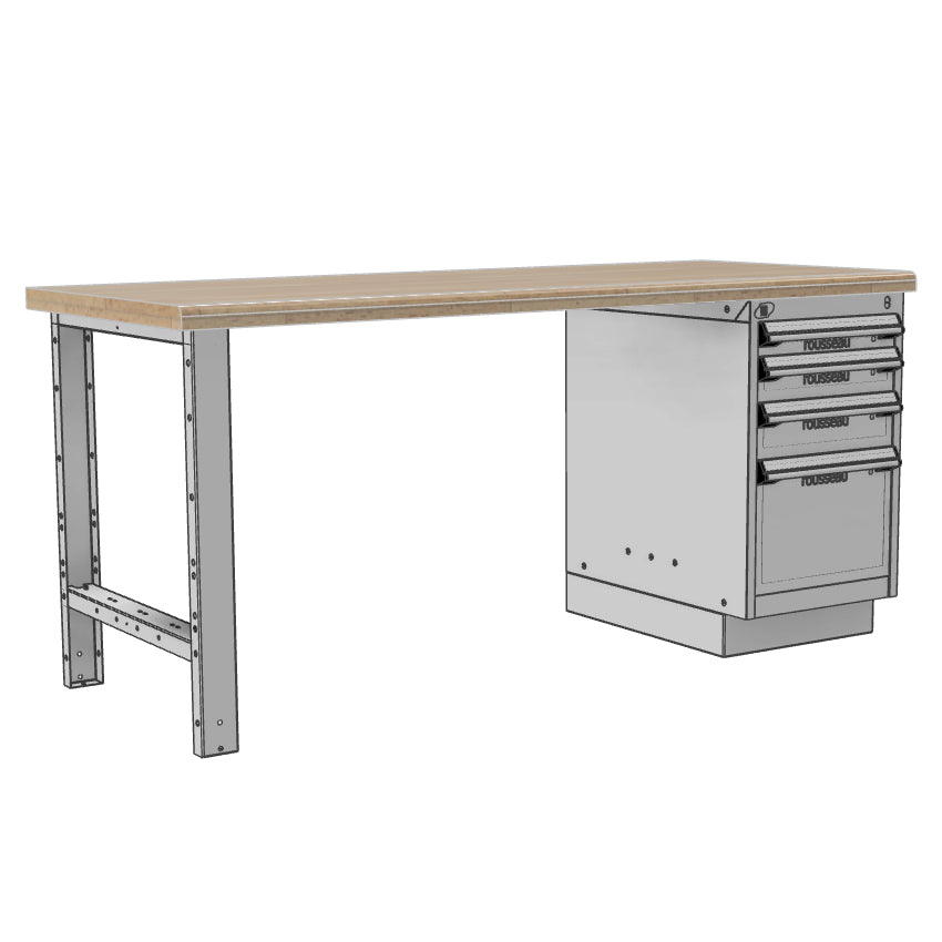 Ergonomic workbench - 60"W or 72"W, 30"D, 29.75"H or 33.75"H