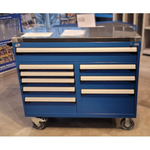 CABINET ROBUSTE MOBILE / COFFRE À OUTILS ROUSSEAU 48x24x43H R5GHE-3424 EN STOCK CHEZ PEDLEX