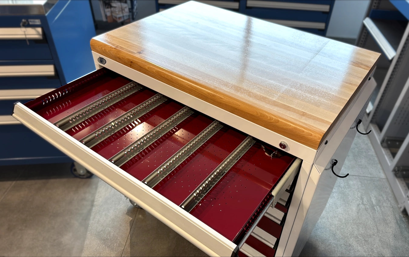 RM-4985-AE59 cabinet mobile coffre à outils Rousseau Pedlex rangement outils pièces promotion liquidation en stock vente