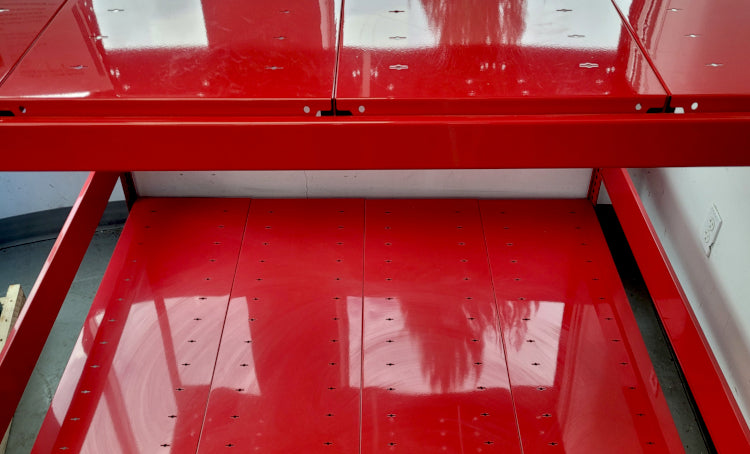 MINI-RACKING SRD5158S SPIDER ROUSSEAU - 3 NIVEAUX, ROUGE CARMINE, 72x48x87H EN STOCK CHEZ PEDLEX VENTE PROMOTION