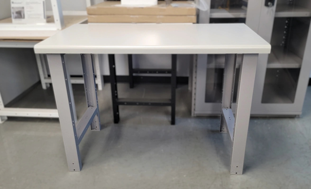 TAB482433-SHOW table de travail stratifié Rousseau métal Pedlex promotion liquidation boutique en ligne