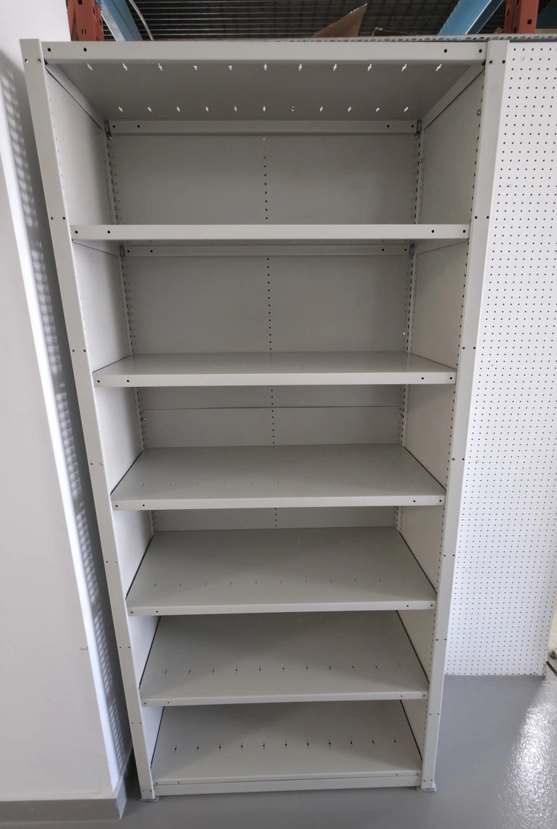 Closed Spider shelf - 7 shelves, Frost White, 36x15x87H