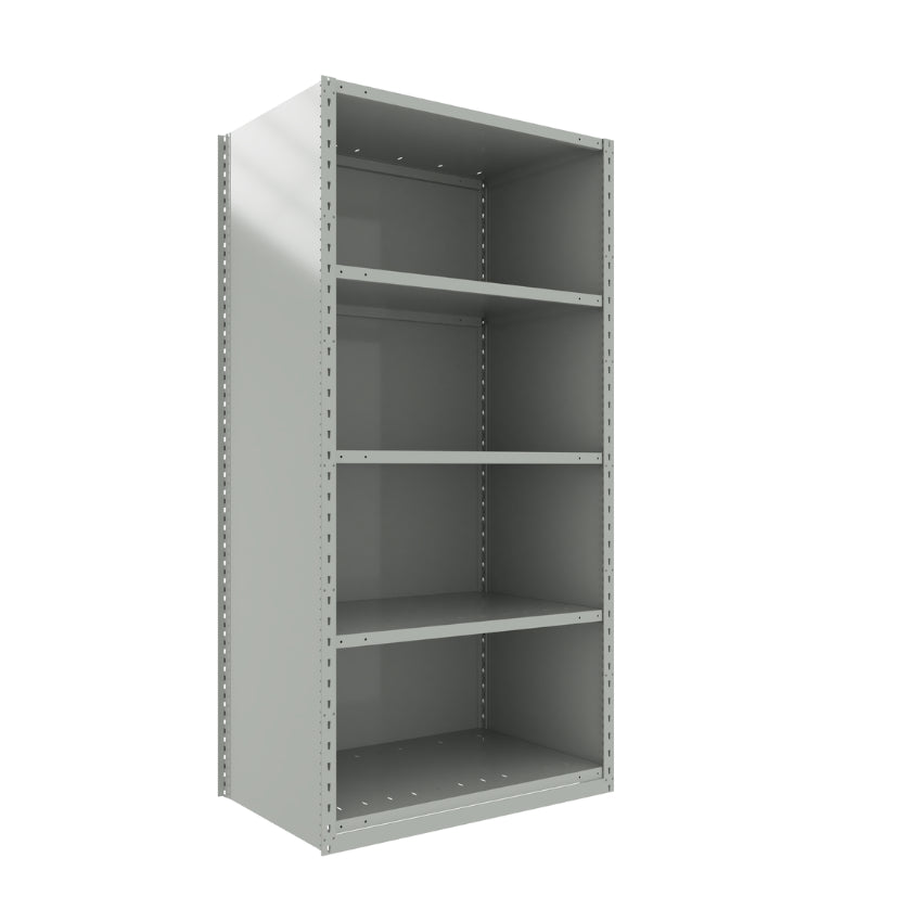 spider 75 5 début starter SRA10 SRA20 SRA1041 étagère industrielle robuste série Spider fermée 5 tablettes grise Rousseau Pedlex vente en stock promotion