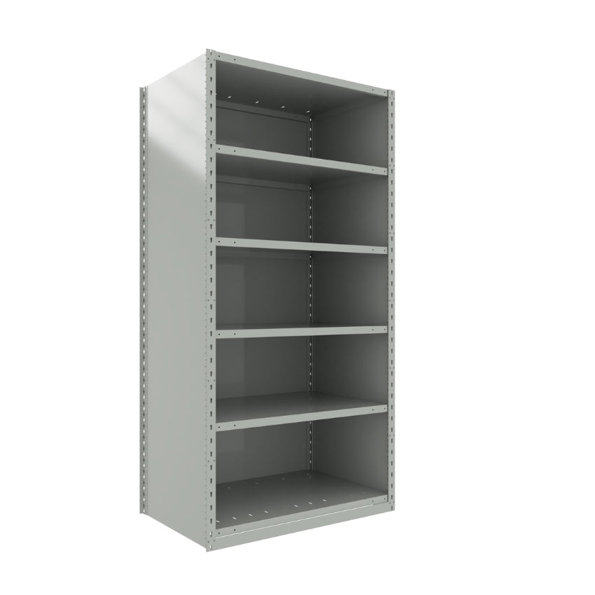 spider 75 6 début starter SRA10 SRA20 SRA1041 étagère industrielle robuste série Spider fermée 6 tablettes grise Rousseau Pedlex vente en stock promotion