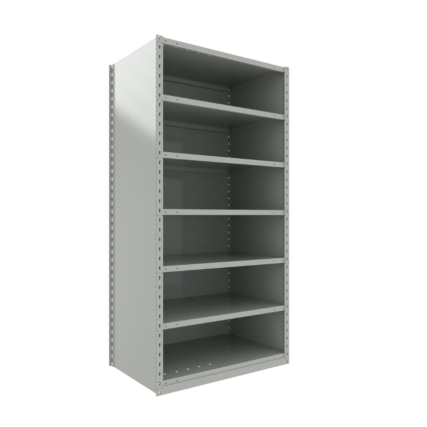 spider 75 7 début starter SRA10 SRA20 SRA1041 étagère industrielle robuste série Spider fermée 7 tablettes grise Rousseau Pedlex vente en stock promotion