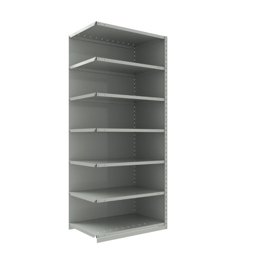 spider 87 7 addon ajout SRA10 SRA20 SRA1041 étagère industrielle robuste série Spider fermée 7 tablettes grise Rousseau Pedlex vente en stock promotion