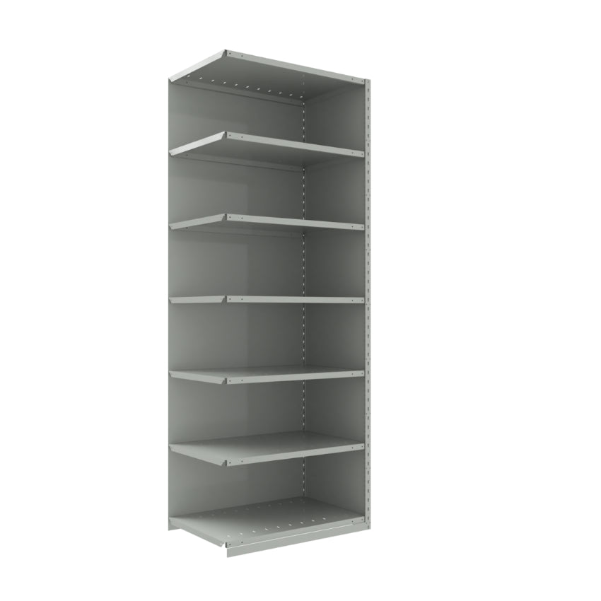 spider 99 7 ajout addon SRA10 SRA20 SRA1041 étagère industrielle robuste série Spider fermée 7 tablettes grise Rousseau Pedlex vente en stock promotion
