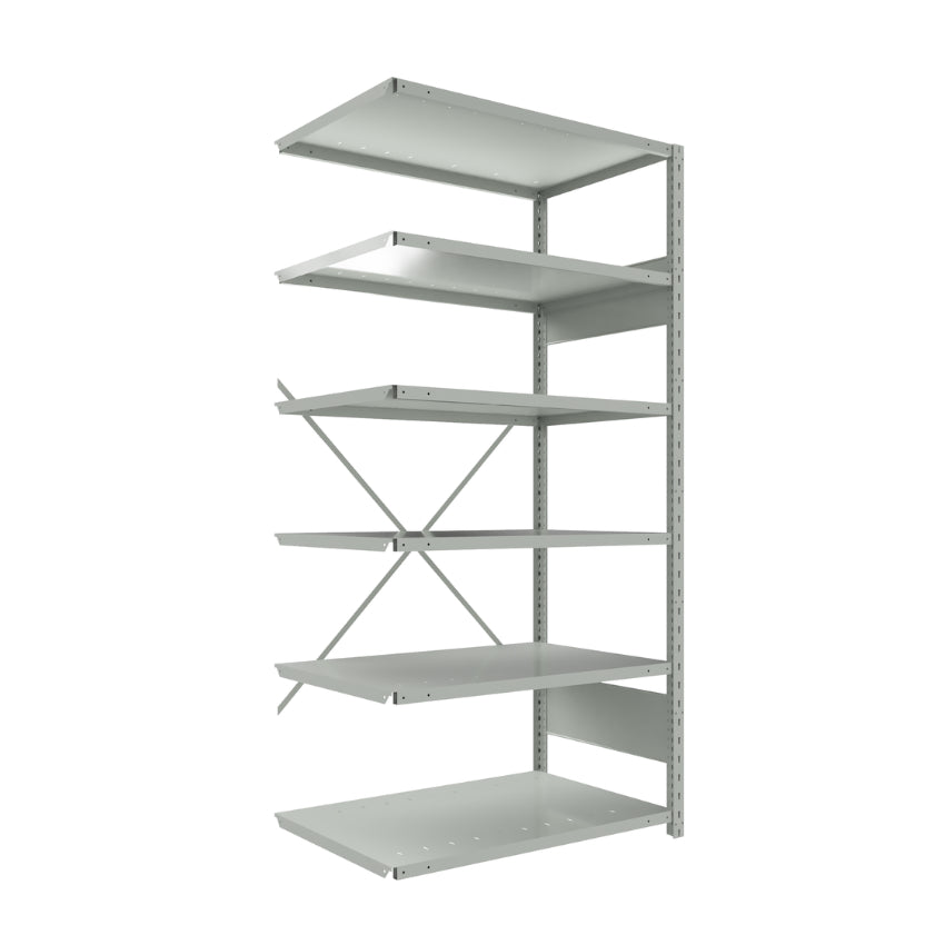 spider 75 6 ajout addon SRA10 SRA20 SRA1041 étagère industrielle robuste série Spider ouverte 6 tablettes grise Rousseau Pedlex vente en stock promotion