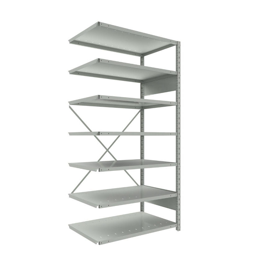 spider 75 7 ajout addon SRA10 SRA20 SRA1041 étagère industrielle robuste série Spider ouverte 7 tablettes grise Rousseau Pedlex vente en stock promotion