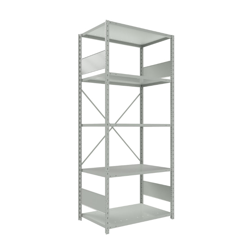 spider 87 5 début starter SRA10 SRA20 SRA1041 étagère industrielle robuste série Spider ouverte 5 tablettes grise Rousseau Pedlex vente en stock promotion