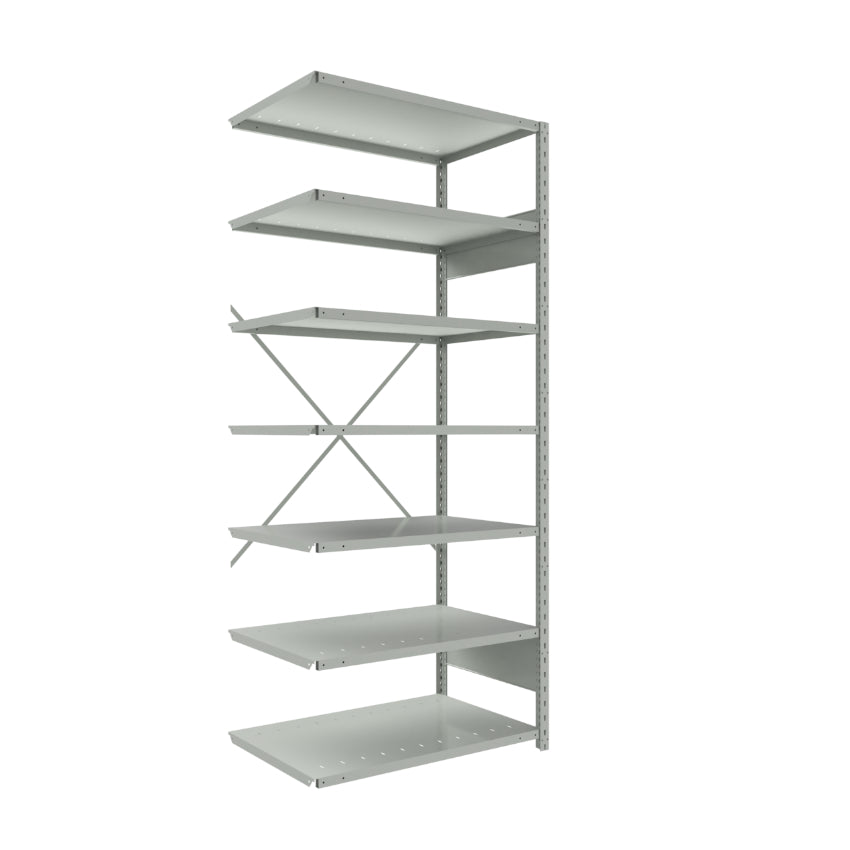 spider 87 7 ajout addon SRA10 SRA20 SRA1041 étagère industrielle robuste série Spider ouverte 7 tablettes grise Rousseau Pedlex vente en stock promotion