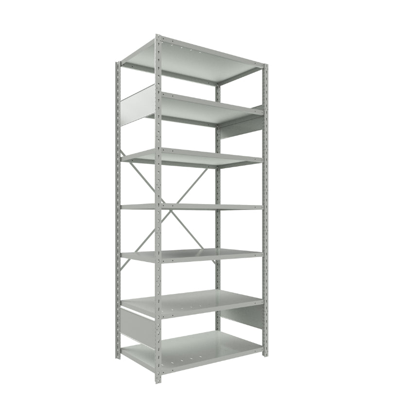 spider 87 7 début starter SRA10 SRA20 SRA1041 étagère industrielle robuste série Spider ouverte 7 tablettes grise Rousseau Pedlex vente en stock promotion