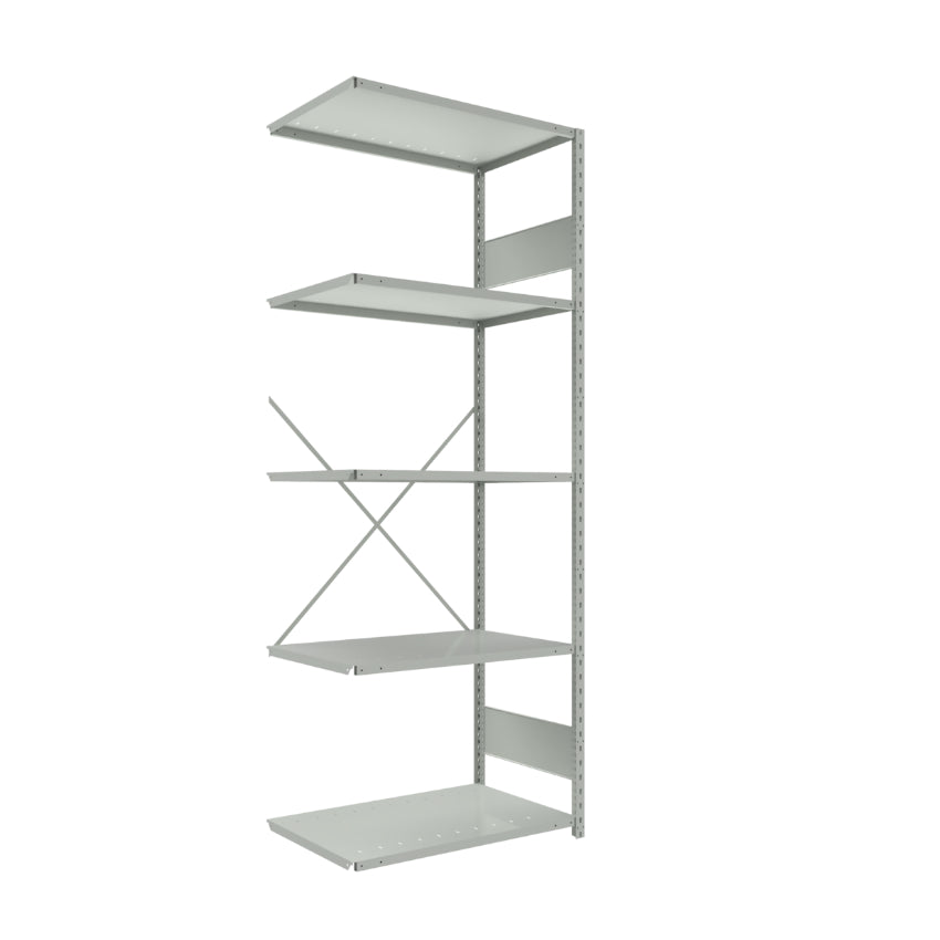 spider 99 5 ajout addon SRA10 SRA20 SRA1041 étagère industrielle robuste série Spider ouverte 5 tablettes grise Rousseau Pedlex vente en stock promotion