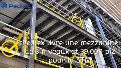 The Pedlex experts optimized the space for the STM with a 3-level mezzanine of 39,000 ft2