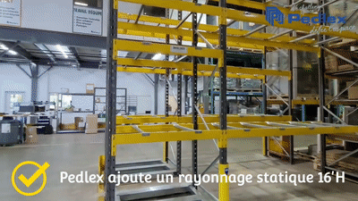Our Pedlex experts build a pallet rack in less than 2 hours!