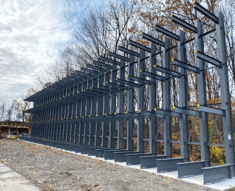 A secure storage installation outside