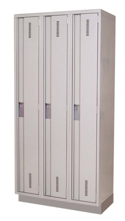CASIER VESTIAIRE TRIPLE SÉRIE CONCORDE 36X18X72H 01-121872-3-base EN STOCK CHEZ PEDLEX