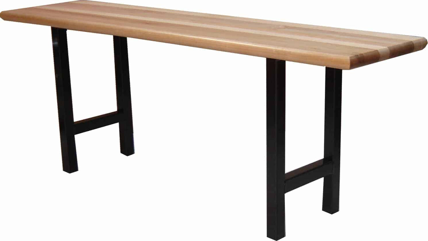 BANC DE VESTIAIRE AUTOPORTANT - ACIER ET BOIS, 72x12x18H BAN721218 EN STOCK CHEZ PEDLEX 