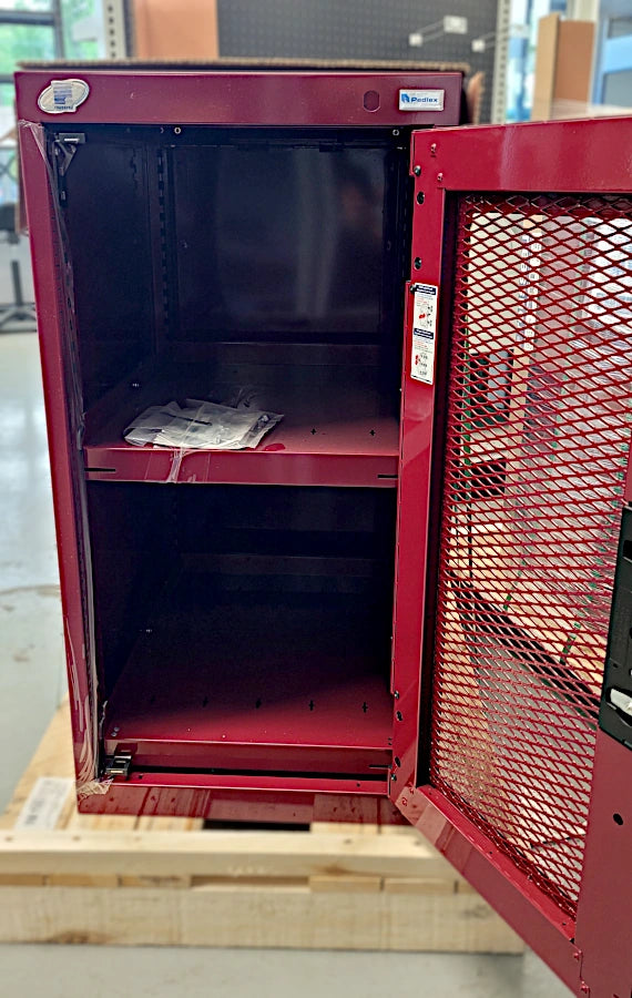 CAB182436 cabinet robuste Rousseau promotion liquidation Pedlex rangement stockage entreposage porte en acier grillagé 