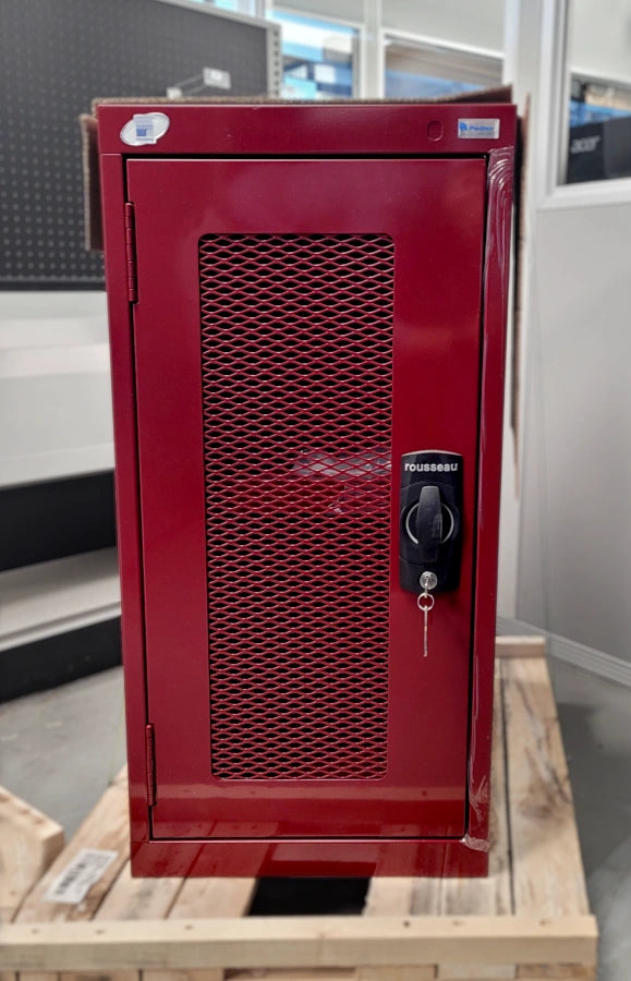 CAB182436 cabinet robuste Rousseau promotion liquidation Pedlex rangement stockage entreposage porte en acier grillagé