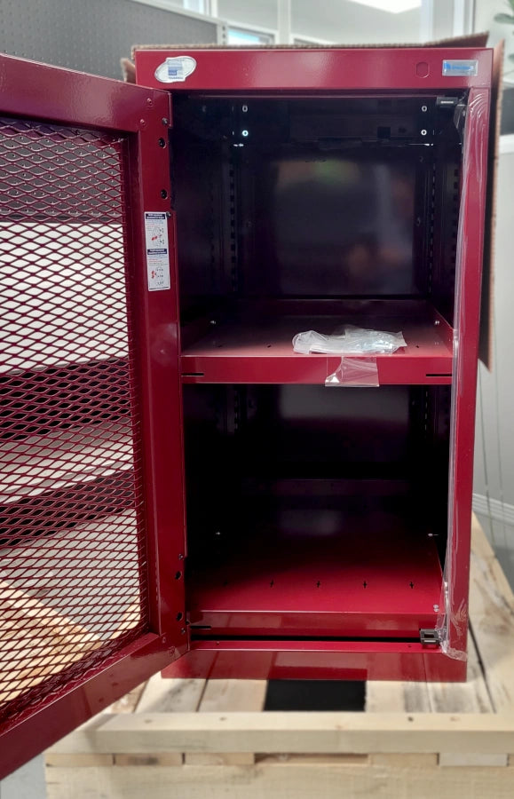 CAB182436 cabinet robuste Rousseau promotion liquidation Pedlex rangement stockage entreposage porte en acier grillagé