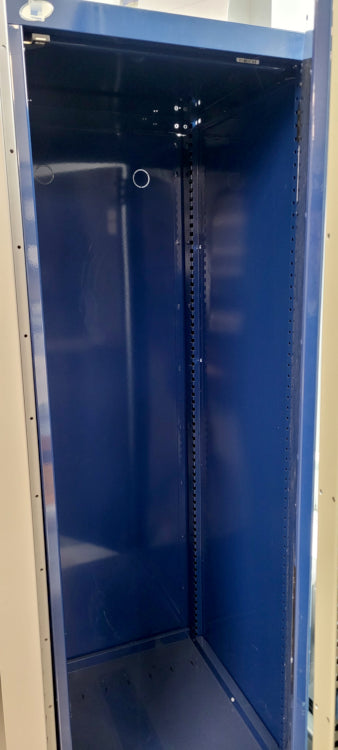 ARMOIRE GT ROUSSEAU - PORTE SIMPLE, BASE EN INOX, BLEU SAPHIR 24x27x76H EN STOCK CHEZ PEDLEX
