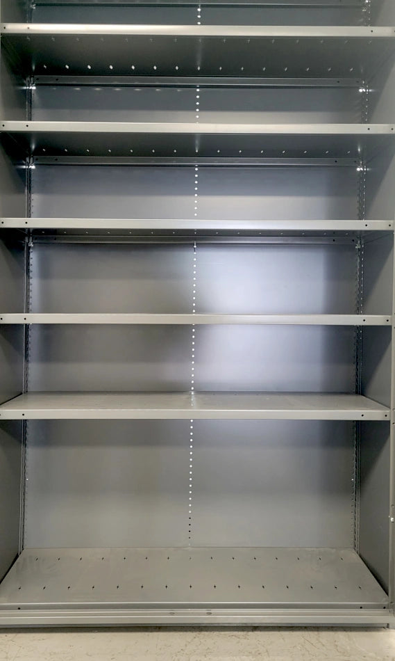 ÉTAGÈRE FERMÉE SPIDER ROUSSEAU 48x17x87H ESF481787-SHOW EN STOCK CHEZ PEDLEX portes 7 tablettes rangement outils pièces archivage vente promotion