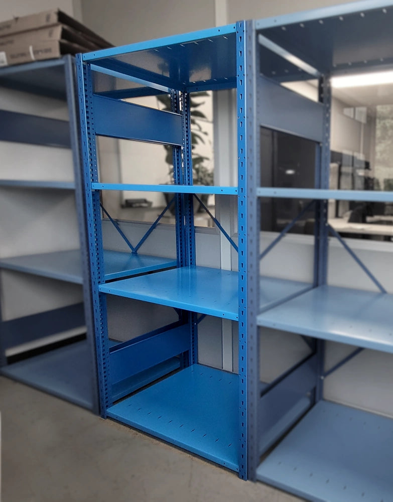 étagère robuste ouverte industrielle rangement tablettes Rousseau Pedlex promotion liquidation