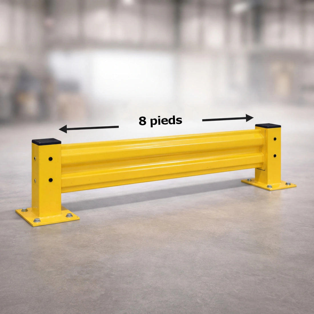 Garde-fous de protection - simple ou double 18"H ou 44"H, largeur 2'L à 10'L