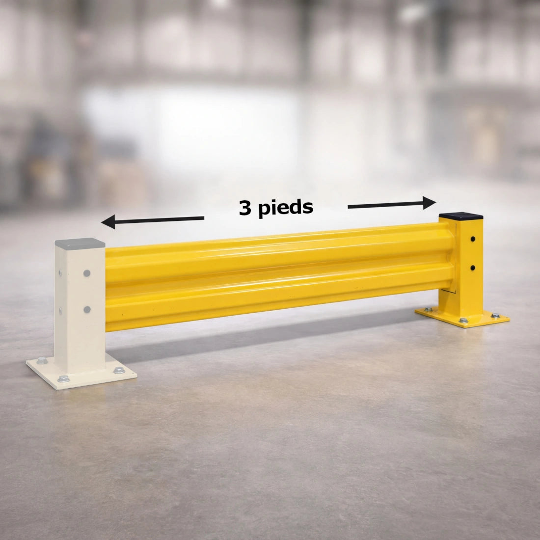 Garde-fous de protection - simple ou double 18"H ou 44"H, largeur 2'L à 10'L