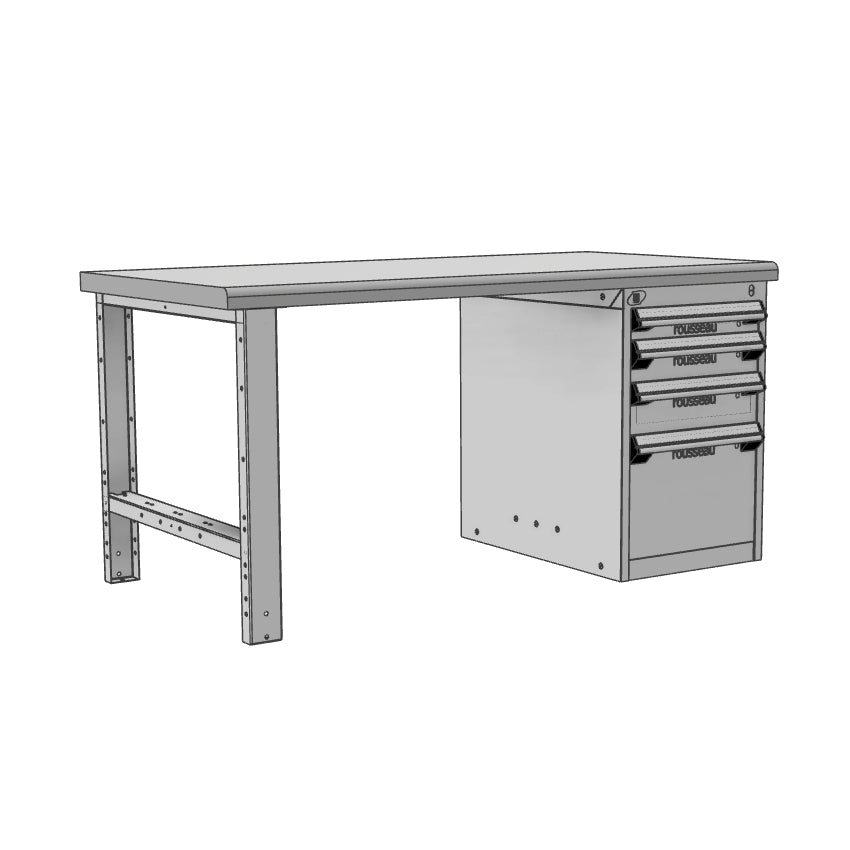 Ergonomic workbench - 60"W or 72"W, 30"D, 29.75"H or 33.75"H
