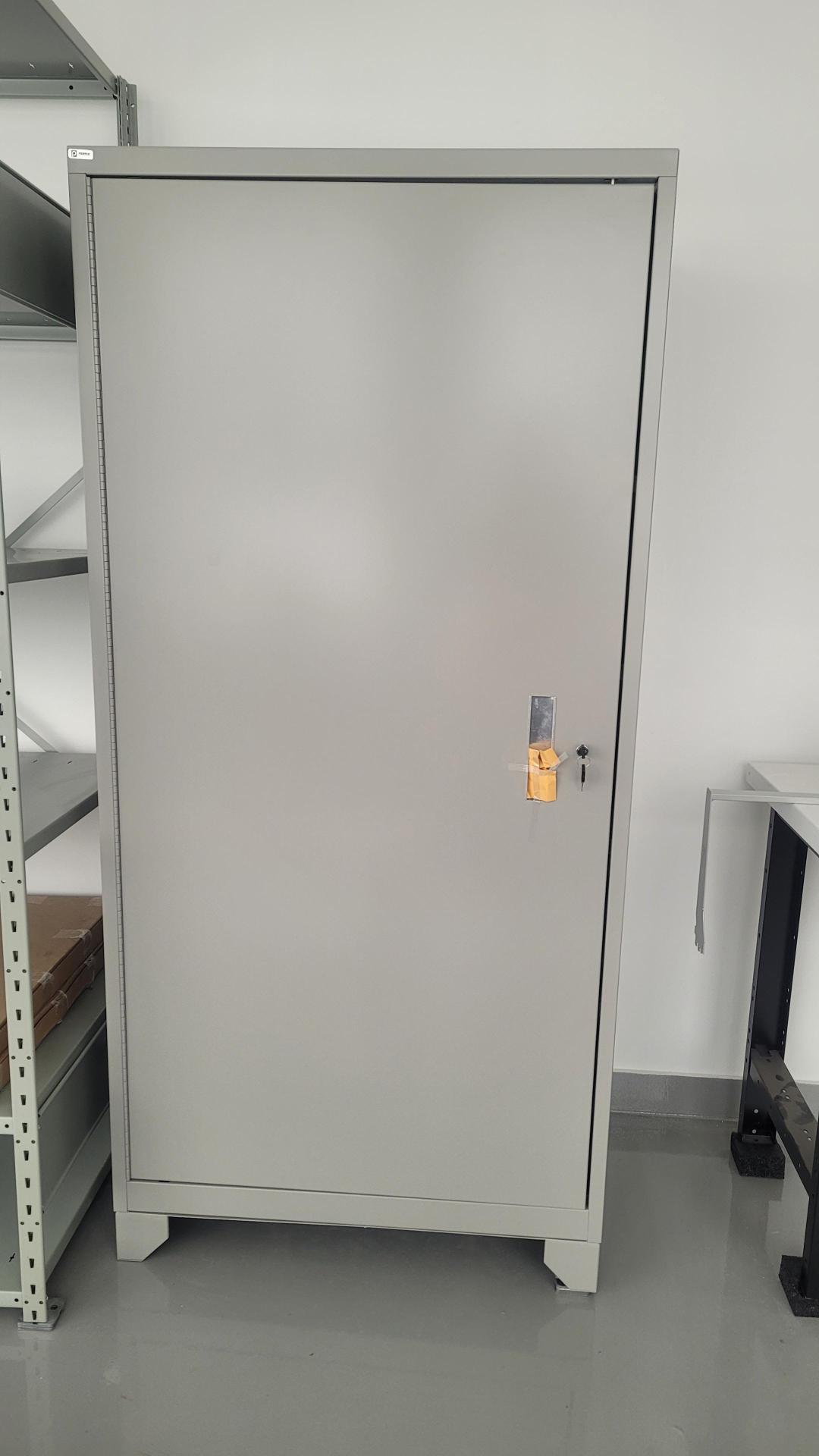 Cabinet – one-tier high, with a base, grey, 48x18x72H