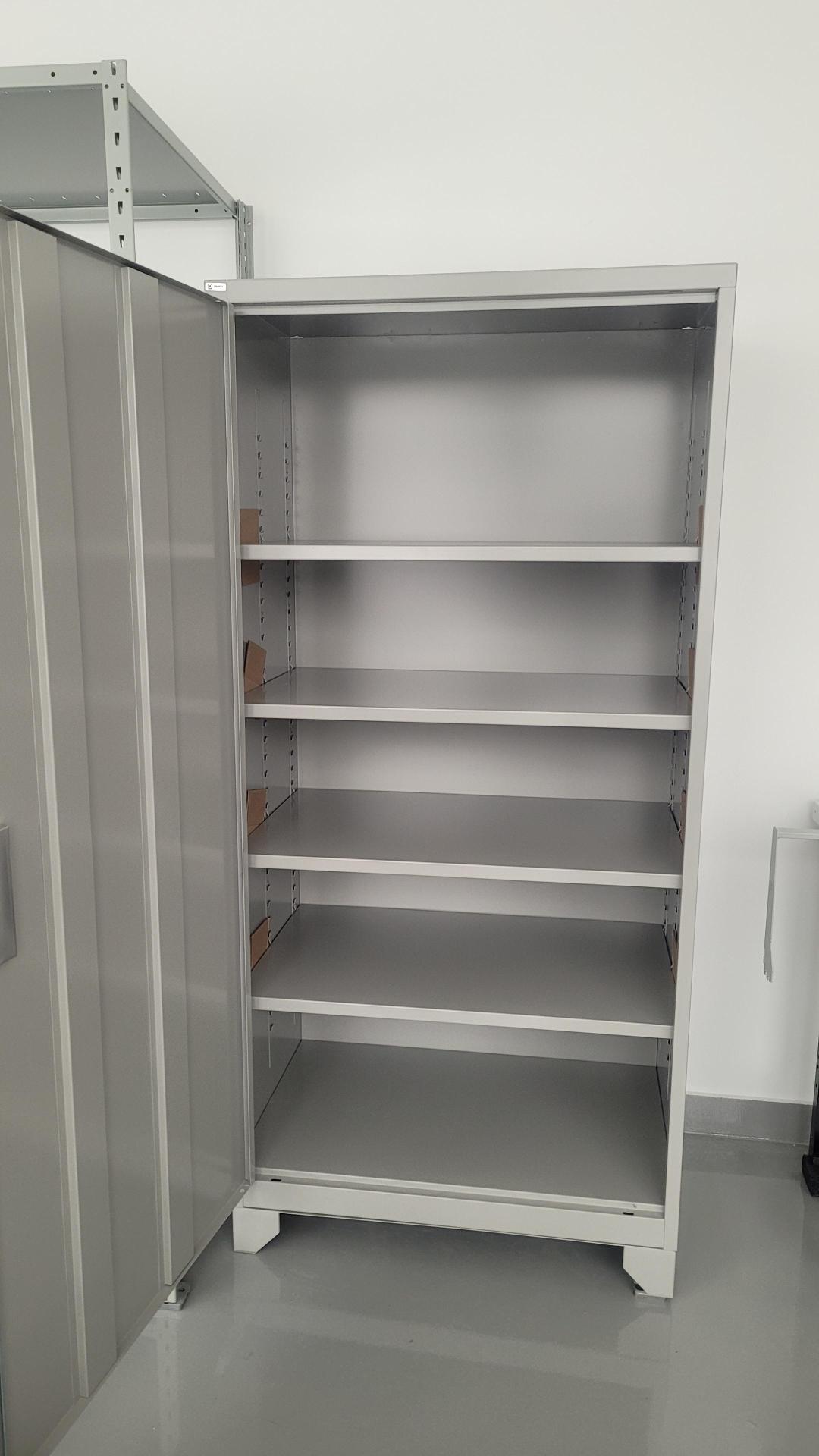 Cabinet – one-tier high, with a base, grey, 48x18x72H