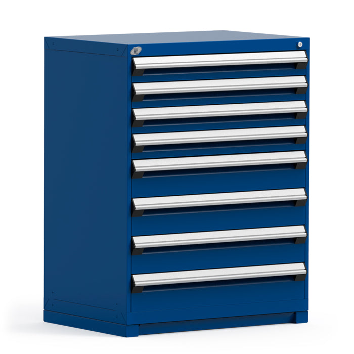 R5AEE-4413-ST055 CABINET ROBUSTE FIXE ROUSSEAU 8 TIROIRS COMPARTIMENTÉS 36x24x46H Pedlex promotion vente LIVRAISON RAPIDE