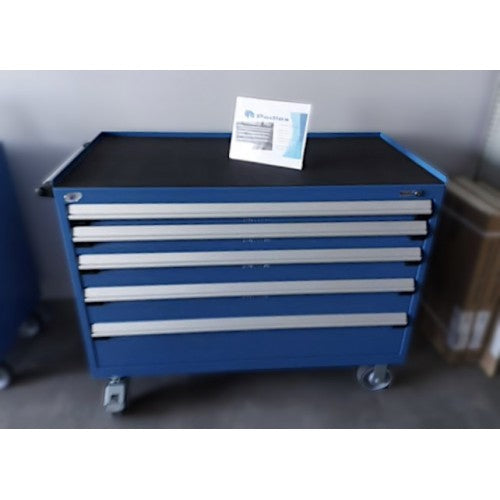CABINET ROBUSTE MOBILE COFFRE À OUTILS ROUSSEAU - 5 TIROIRS 48X24X39H R5BHE-3022 EN STOCK CHEZ PEDLEX