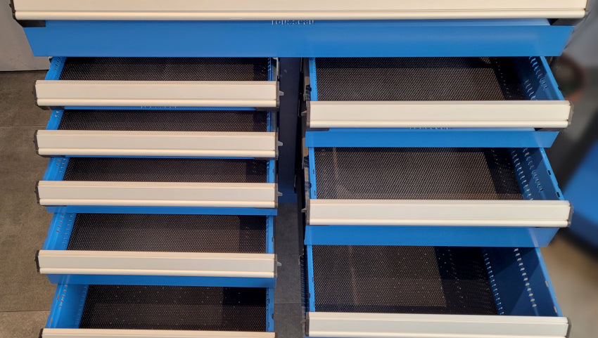 CABINET ROBUSTE MOBILE / COFFRE À OUTILS ROUSSEAU 48x24x43H R5GHE-3424 EN STOCK CHEZ PEDLEX