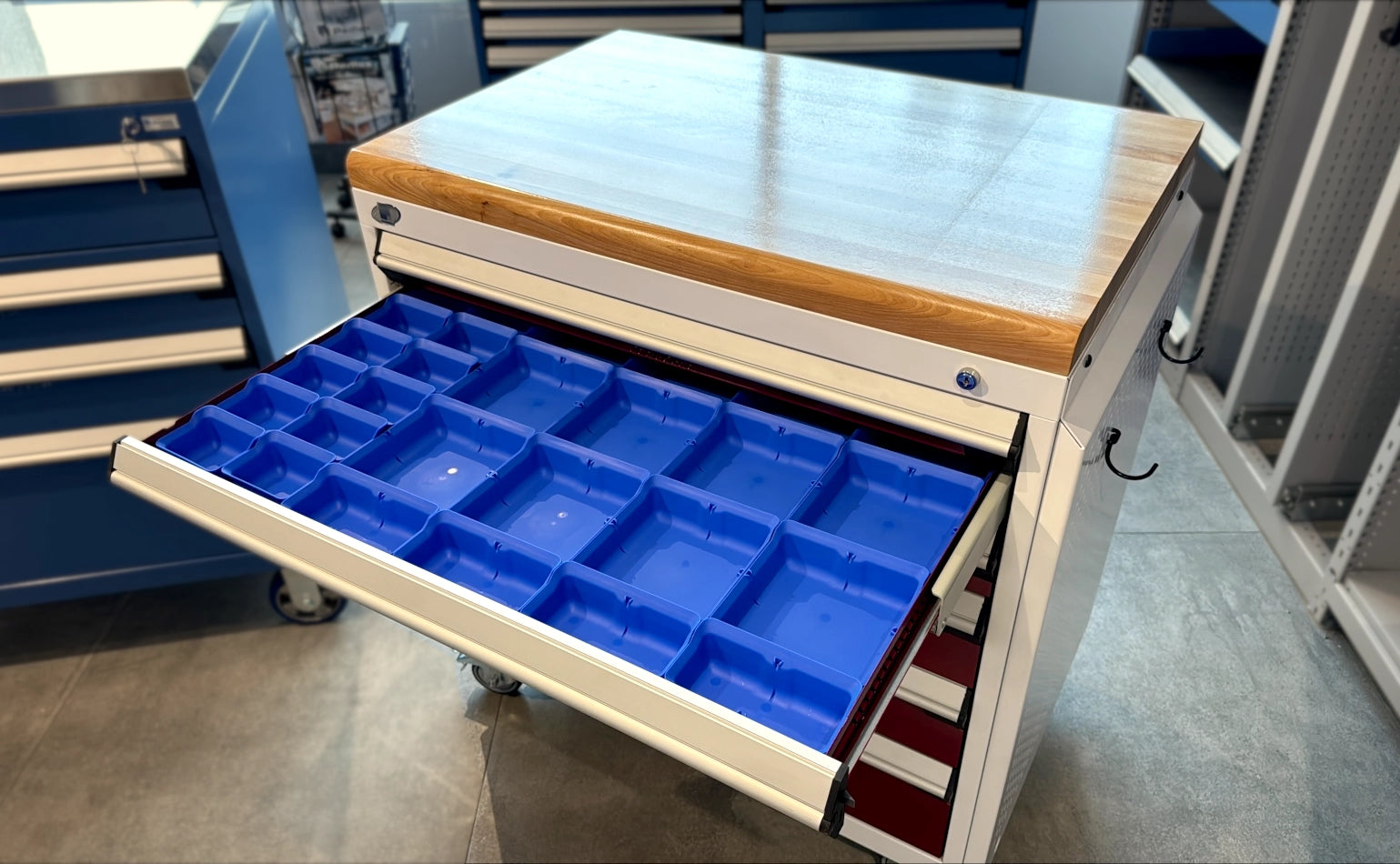 RM-4985-AE59 cabinet mobile coffre à outils Rousseau Pedlex rangement outils pièces promotion liquidation en stock vente